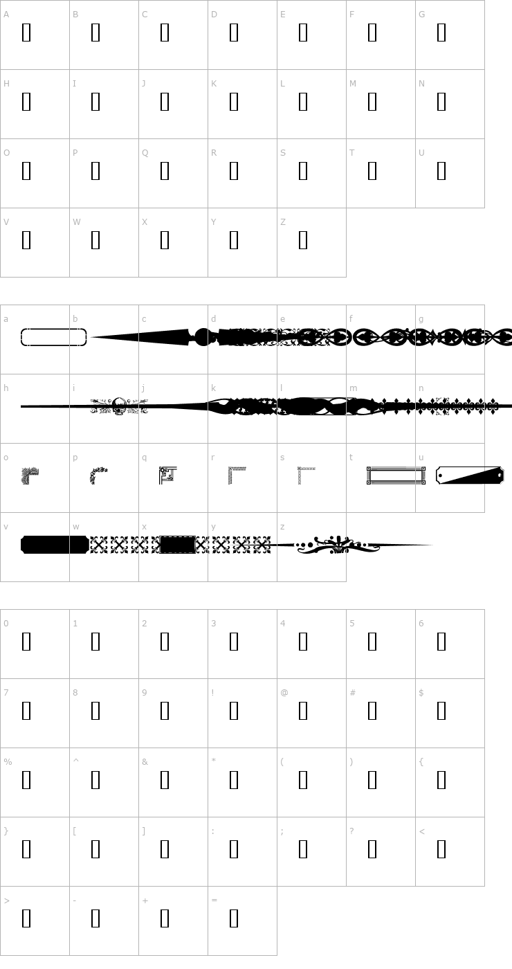 Character Map DesignerMixed Font