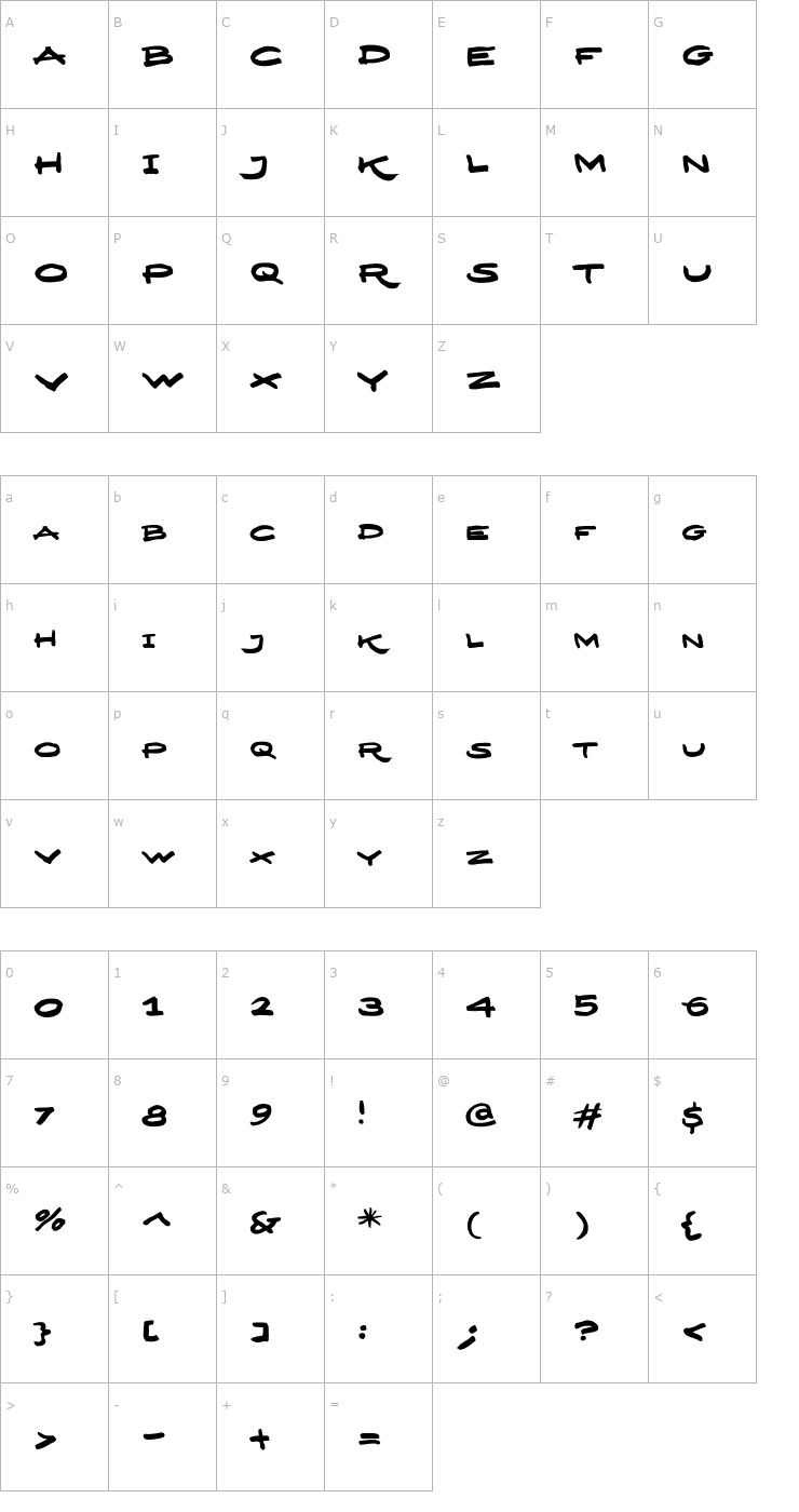 Character Map DesignerScript Caps PDF Font
