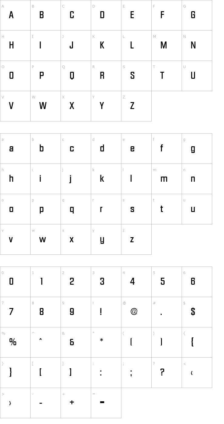 Character Map Diamante-Serial-Medium-Regular Font