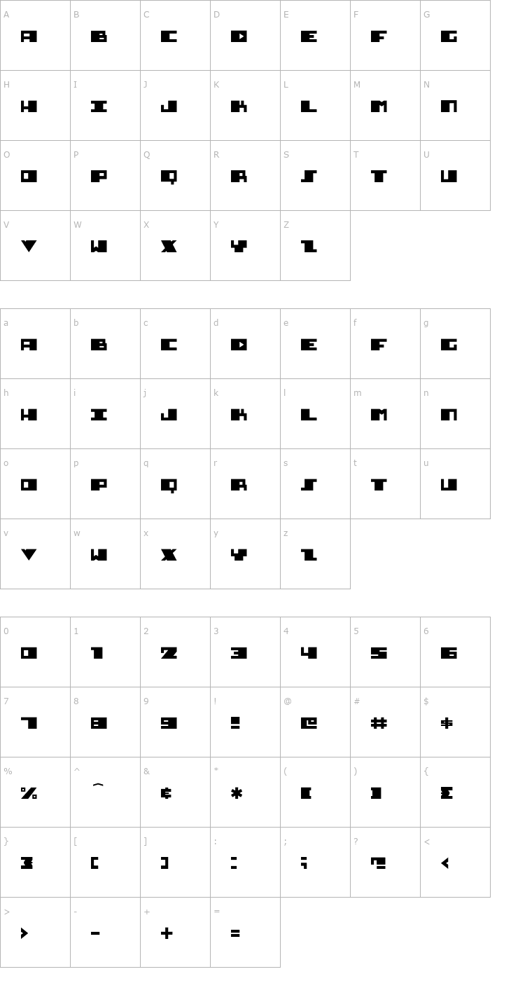 Character Map Diesel OTF Font
