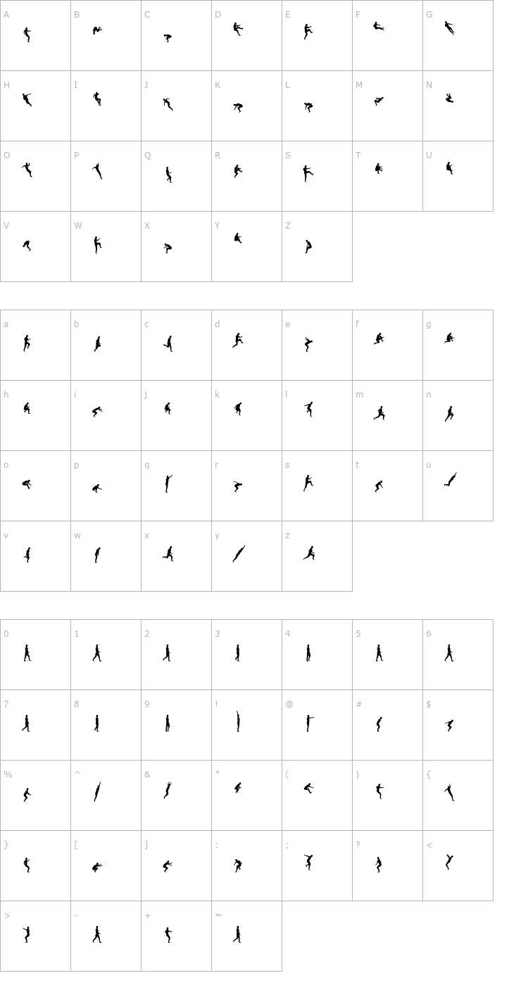 Character Map DinkoSSi Font