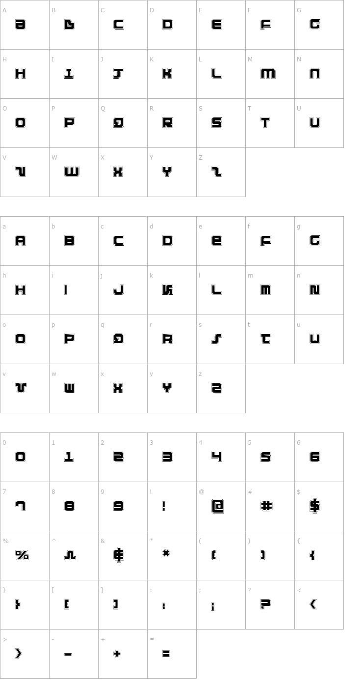 Character Map Direktor Academy Font