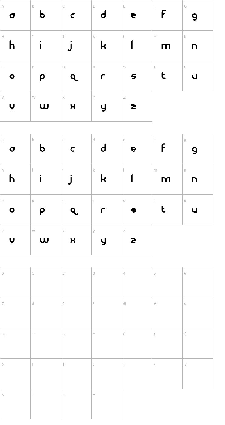 Character Map Dirty Flamingo Font