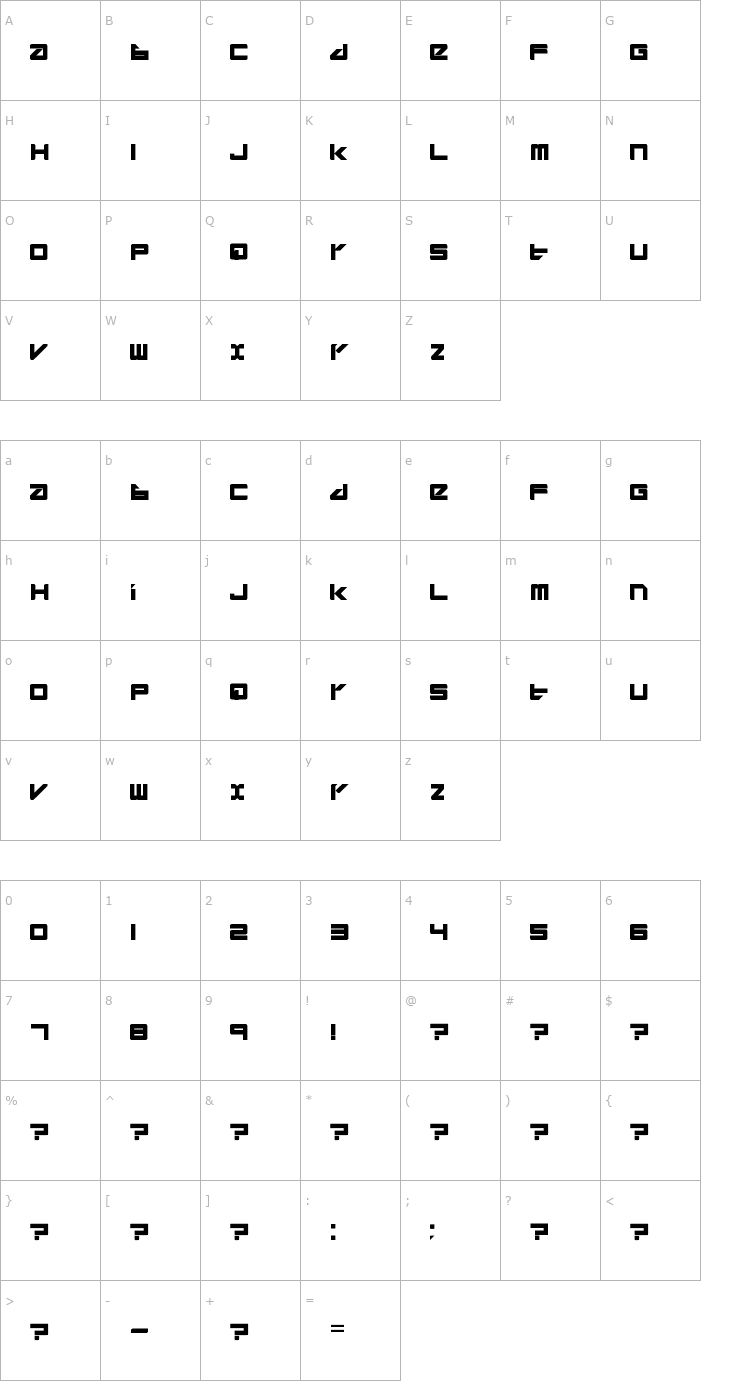 Character Map Divlit Font