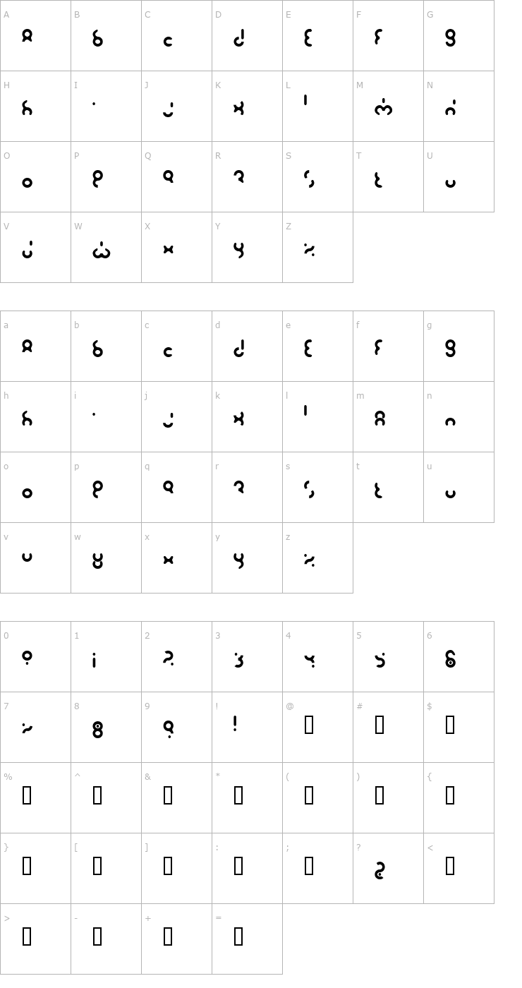 Character Map Do Fuse Font