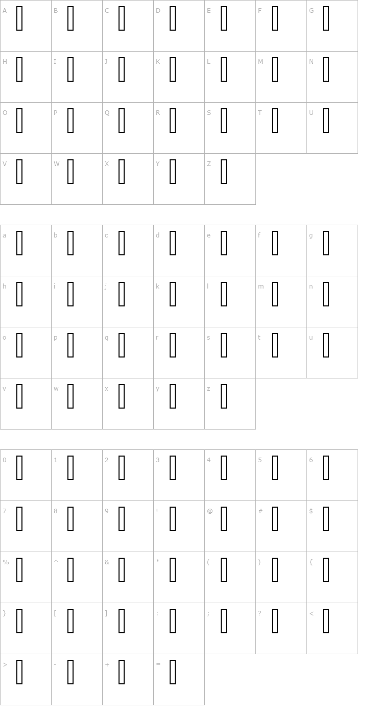 Character Map Domination02 big Font