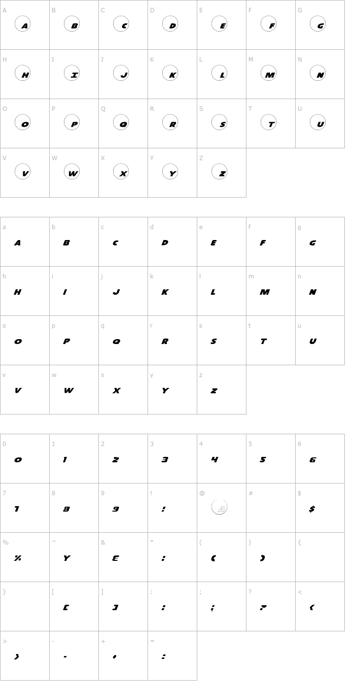 Character Map Dot.com Pro Font