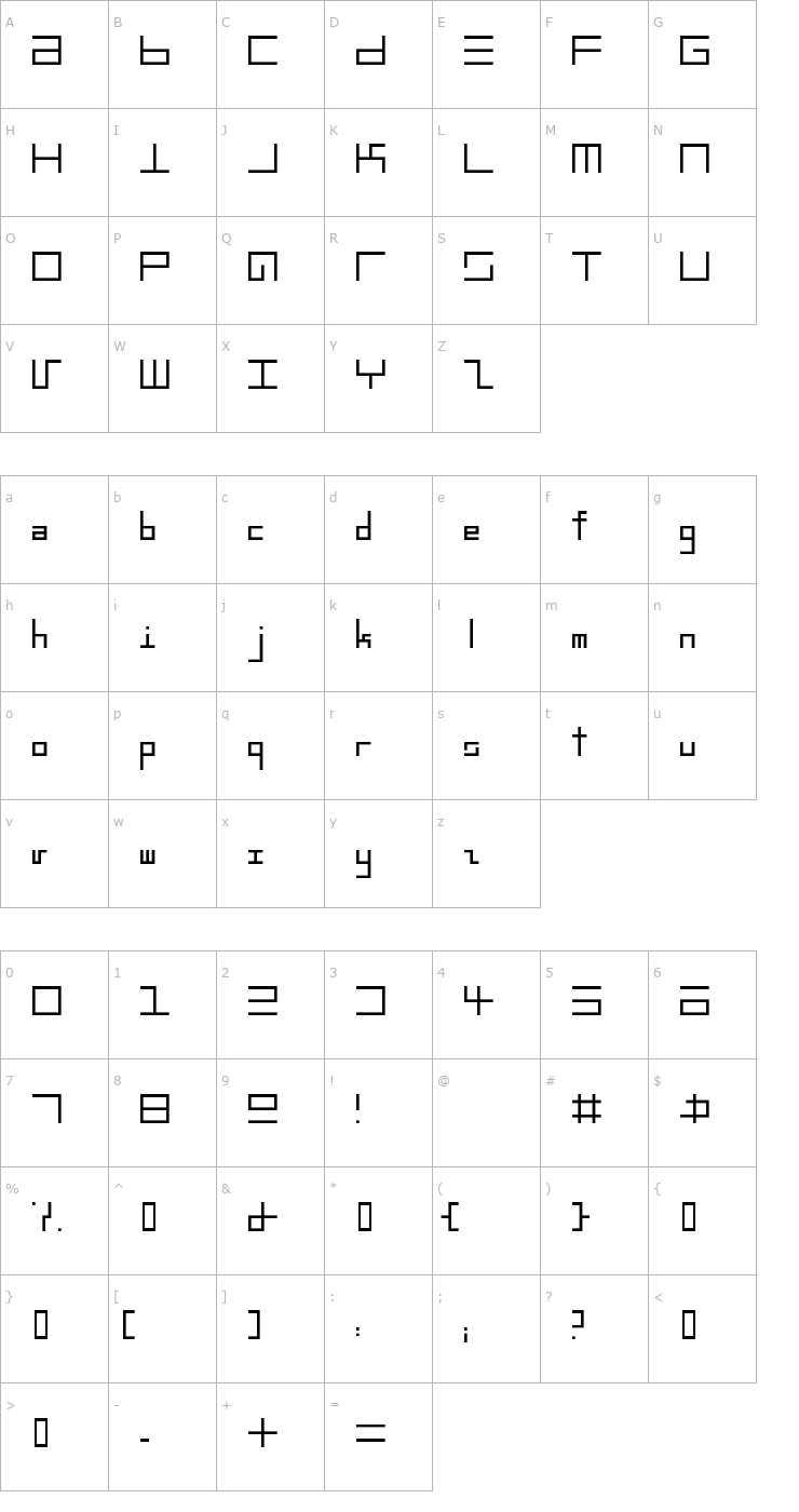Character Map Epps Text Font