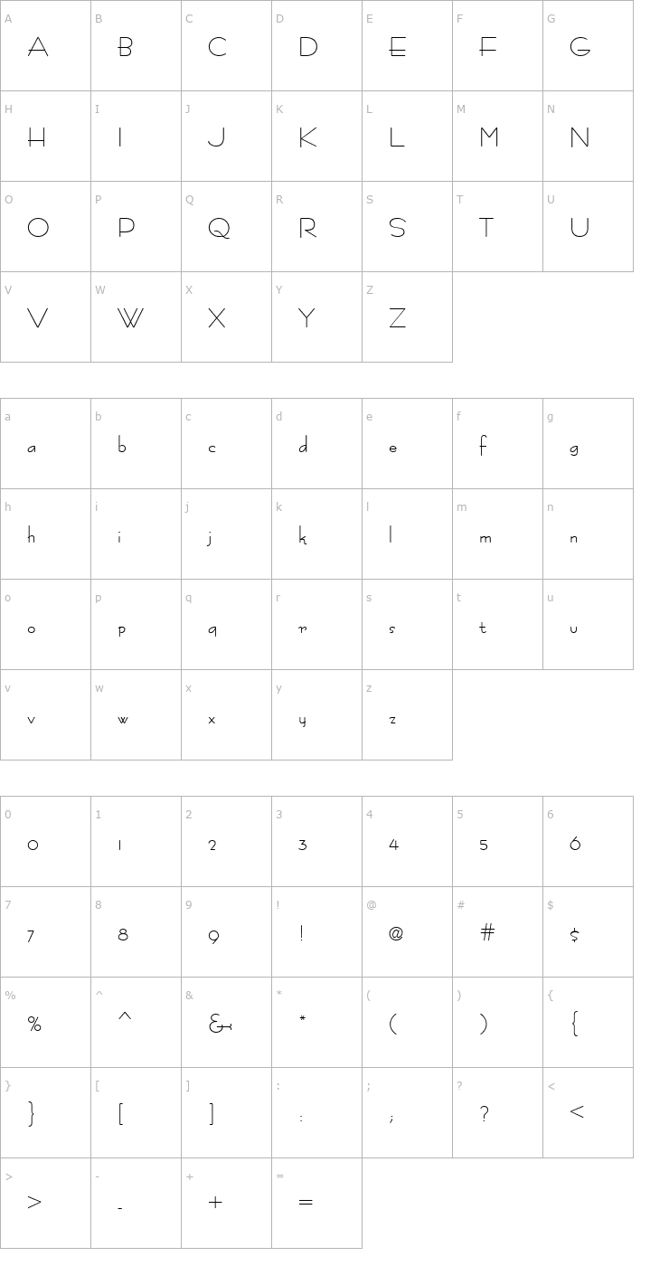 Character Map FastracFashion Regular Font