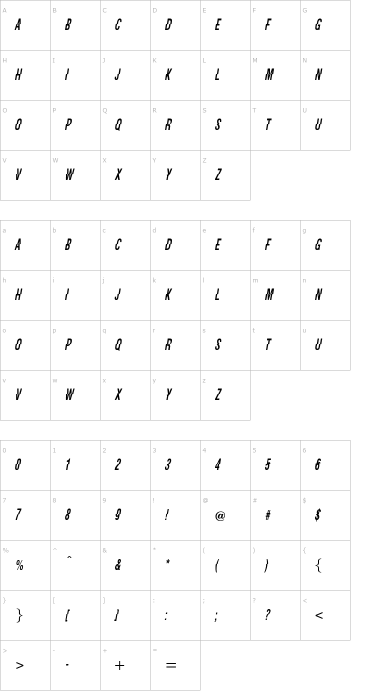 Character Map Faysie Font