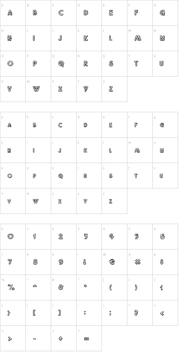 Character Map ff10b Font