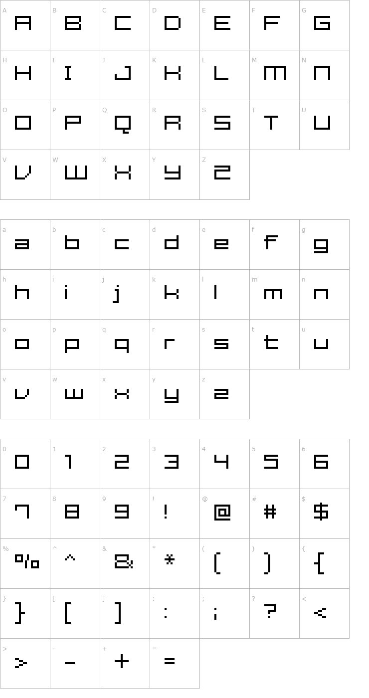 Character Map FFF Estudio Extended Font