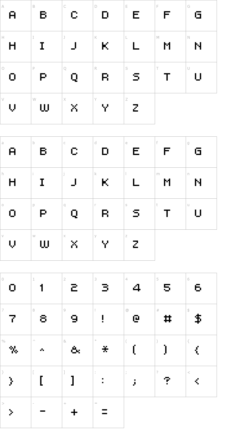 Character Map FFF Professional Font