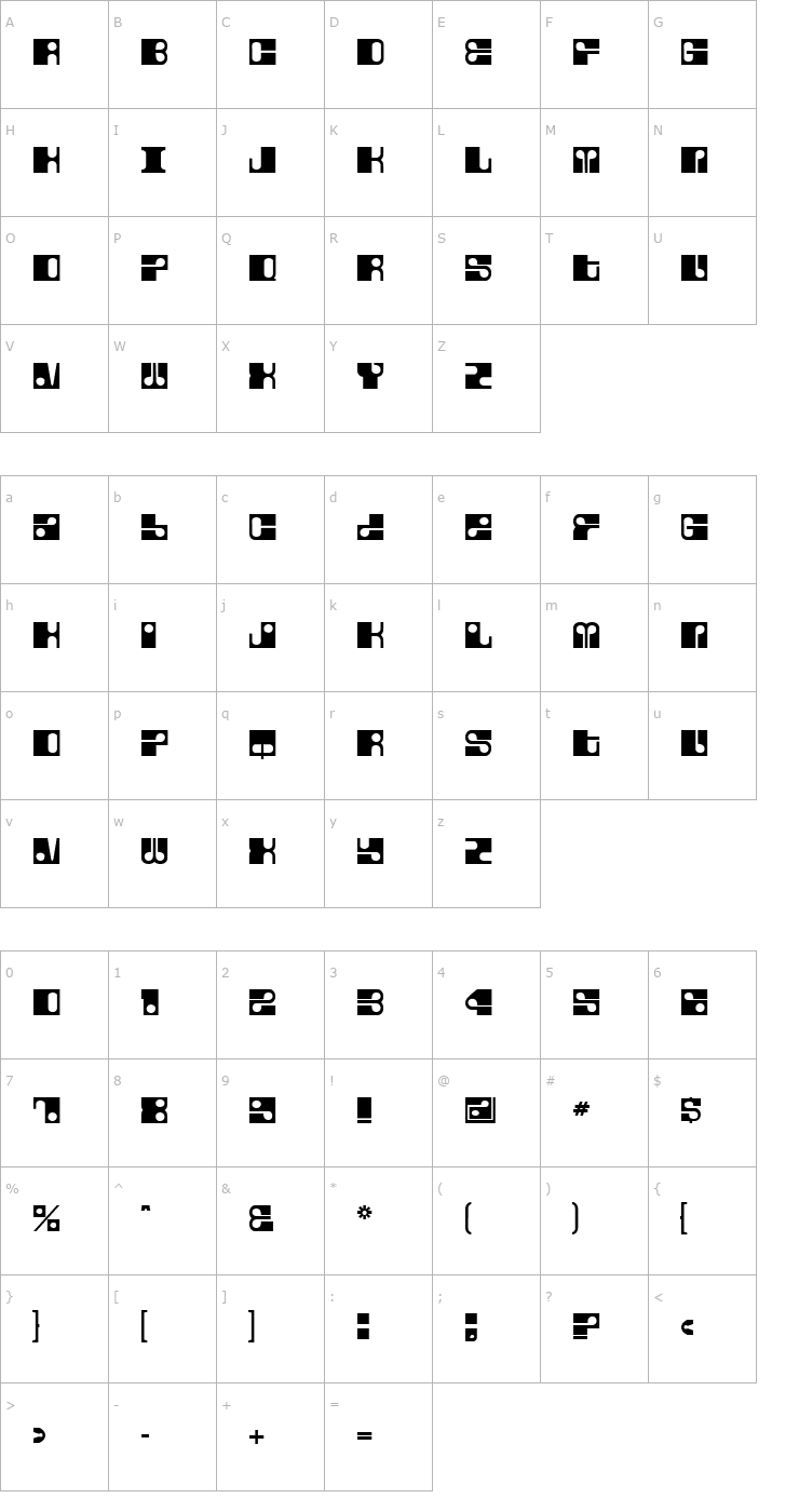 Character Map Fore Font