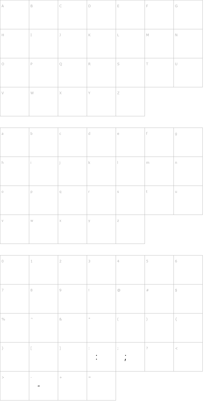 Character Map Formata-LightCnExpert Font