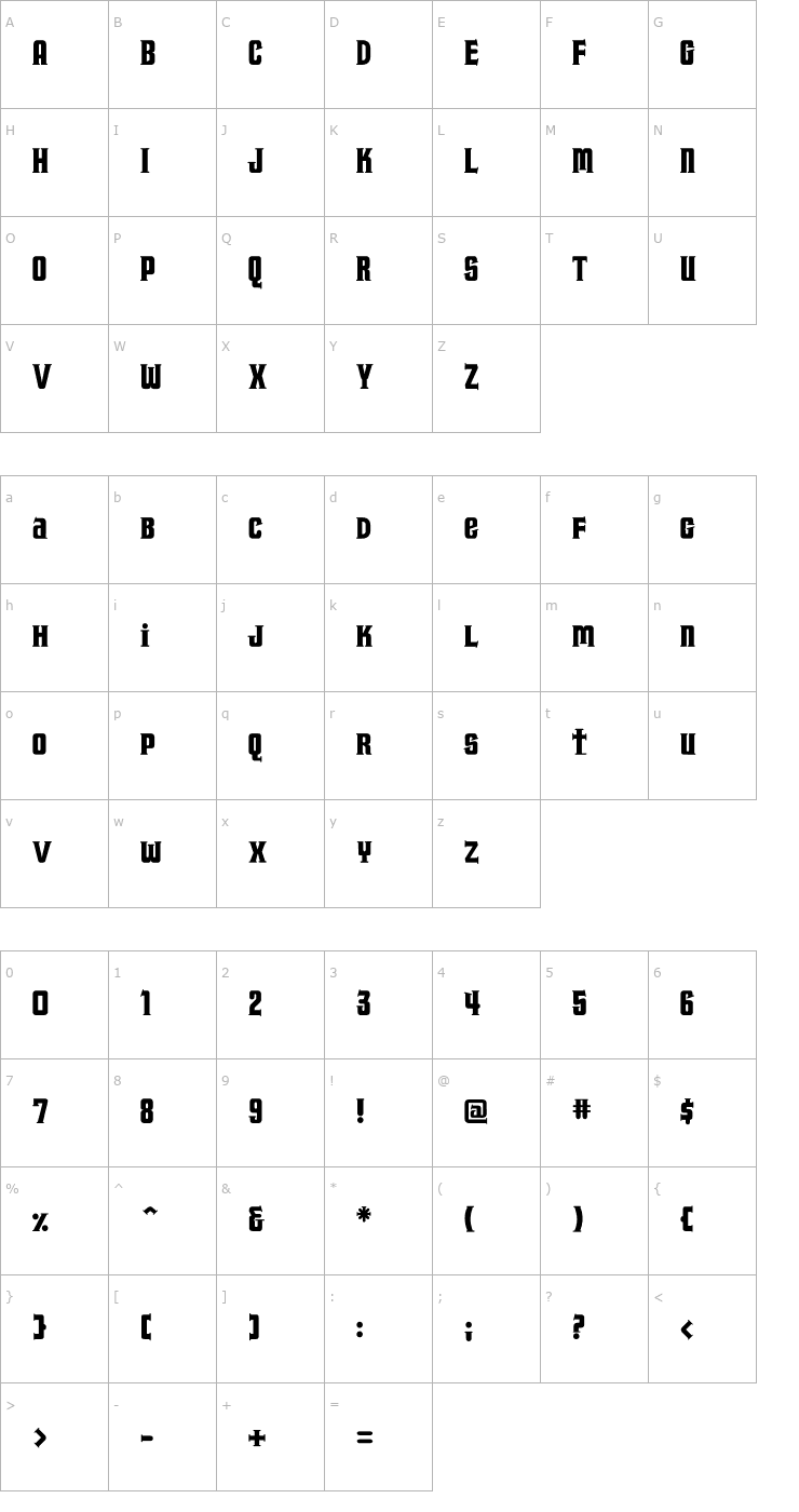 Character Map Fucker Font