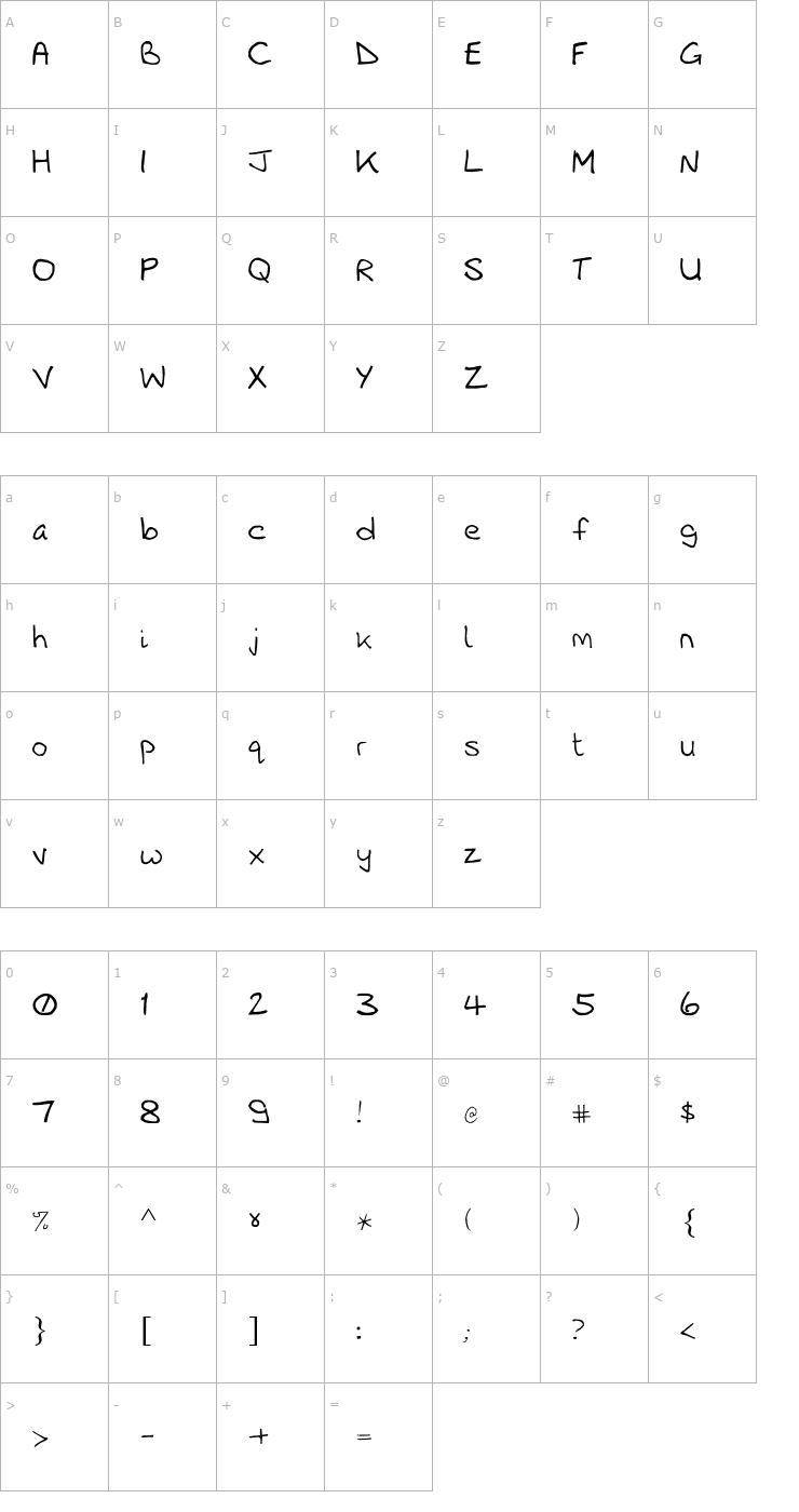 Character Map Gem Font