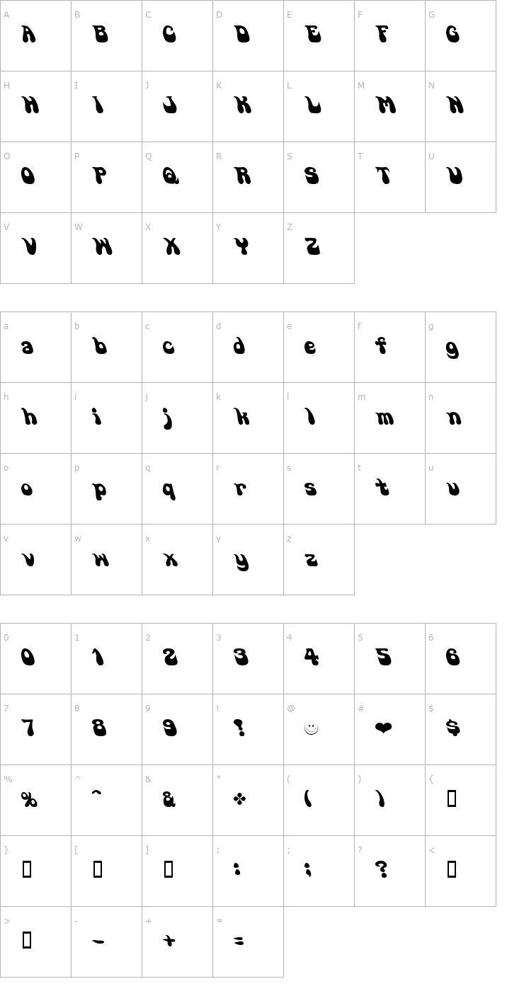 Character Map Go Soul Font