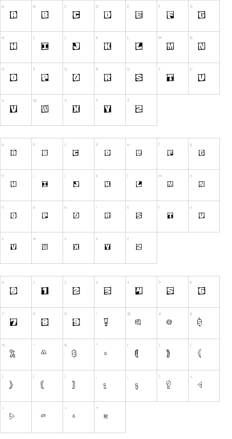 Character Map GraphicAttitude Mono Font