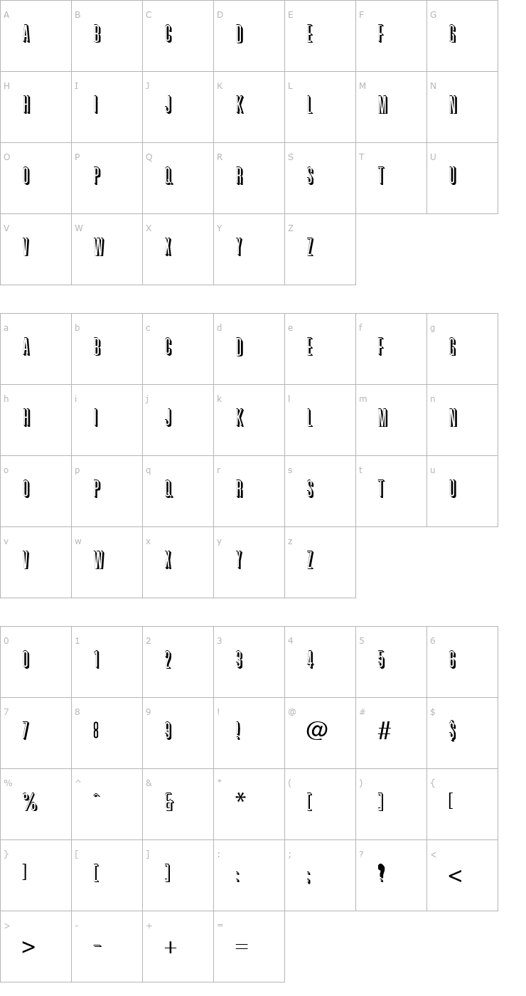 Character Map Graphik Font