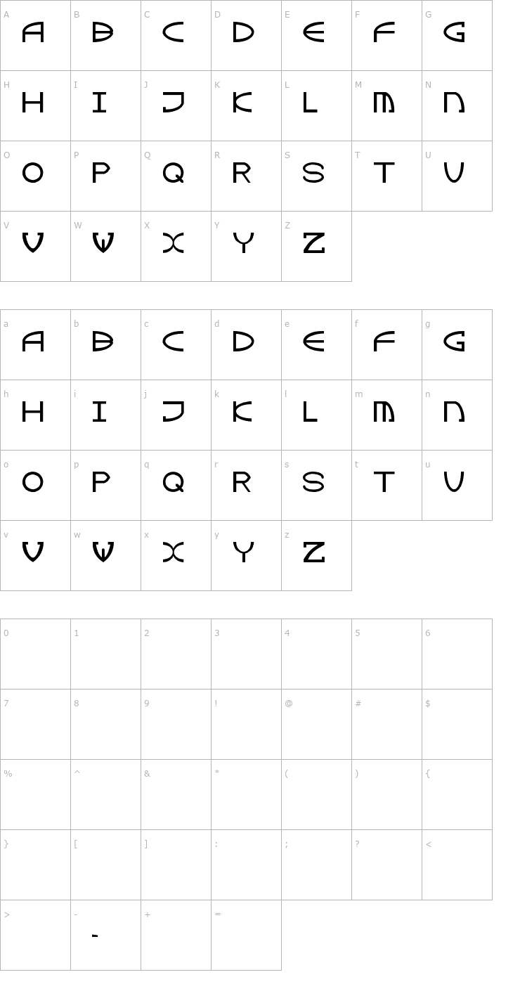 Character Map Green Dinosaur Font