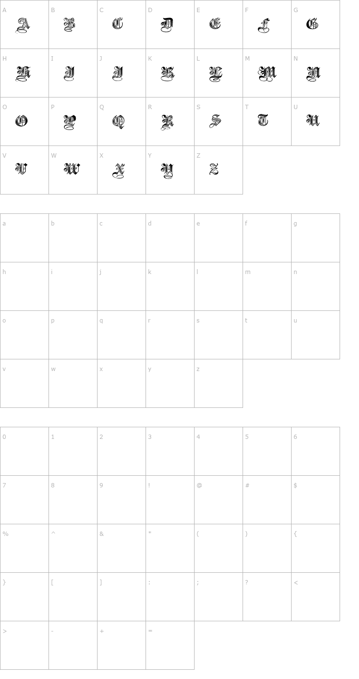 Character Map Halftone Black DemiBold Font