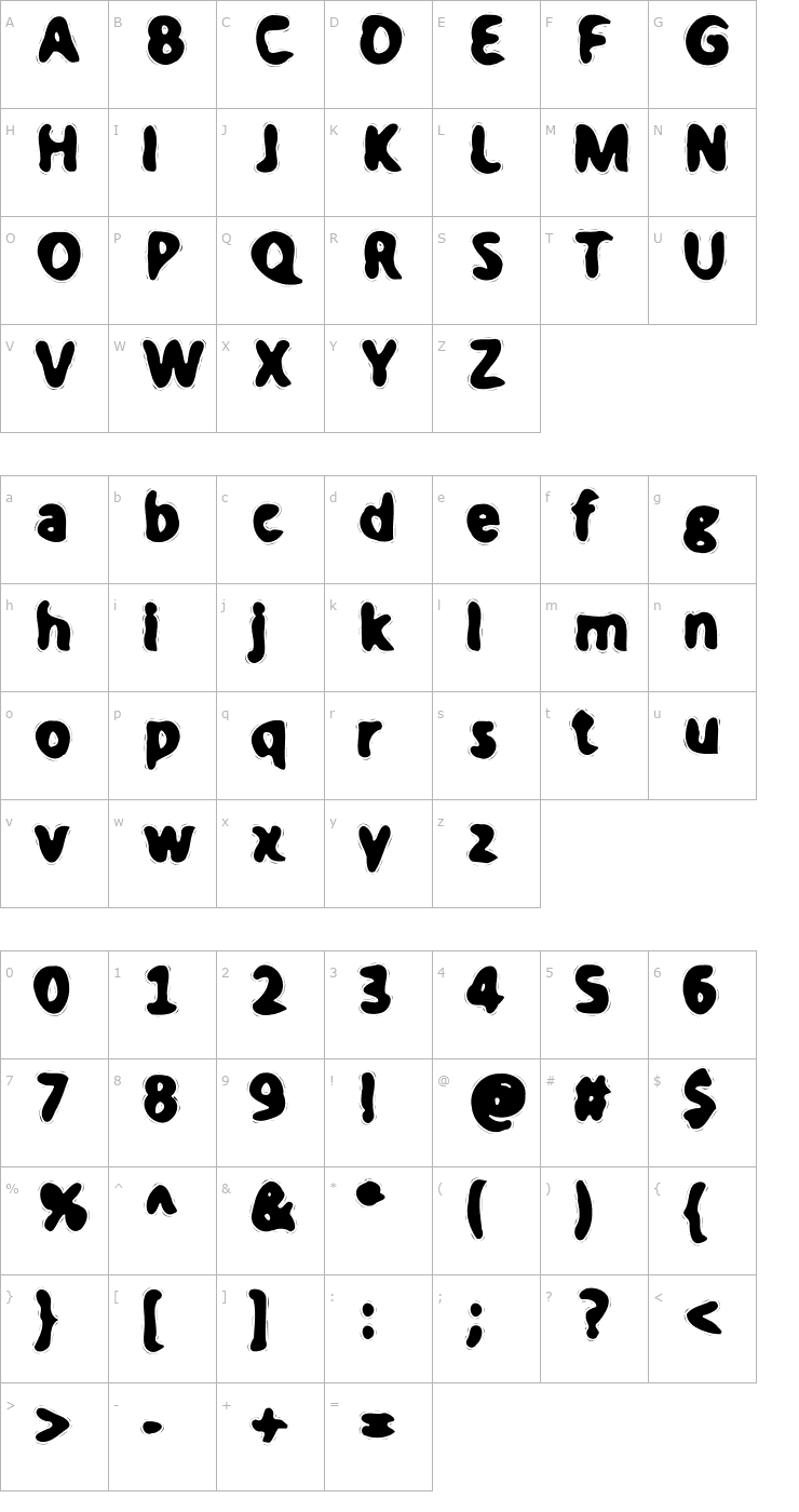 Character Map Her Pin Code Is 0-0-0-0 Font