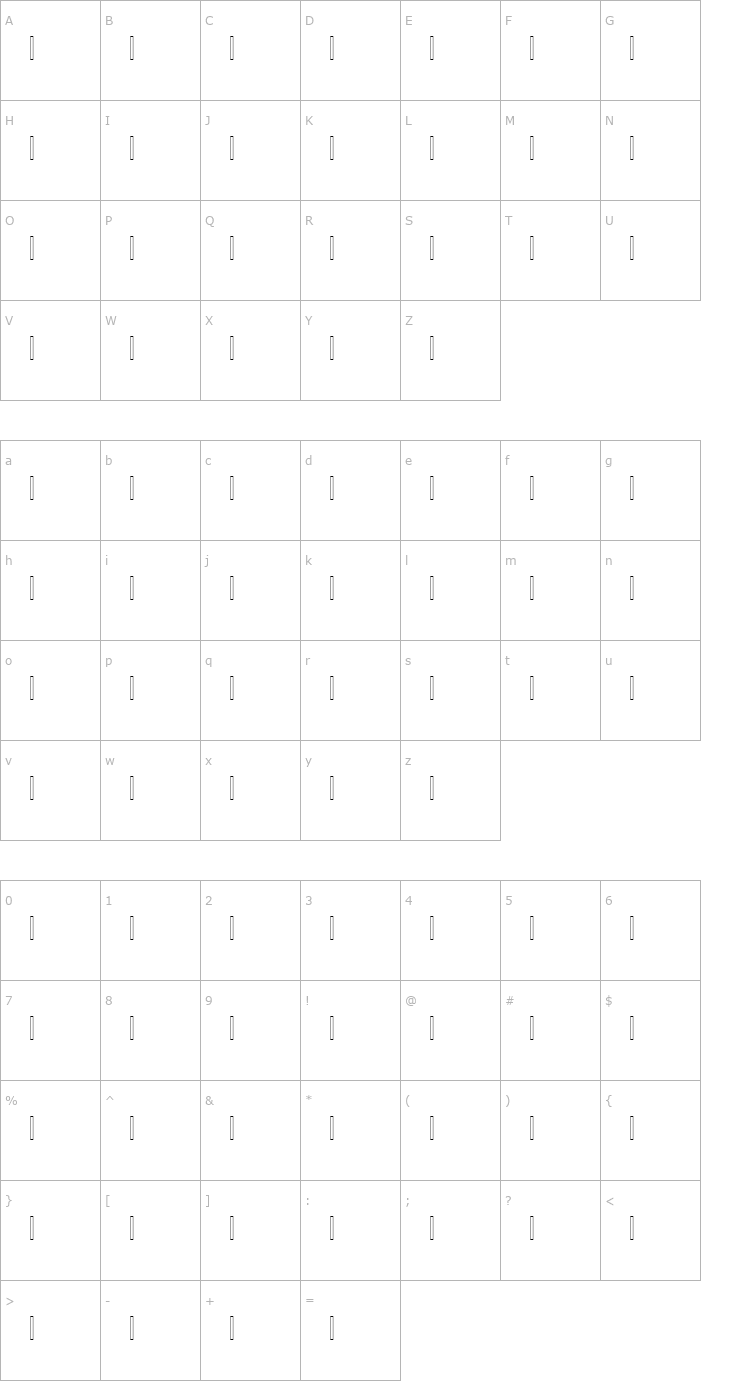 Character Map Hisham Font