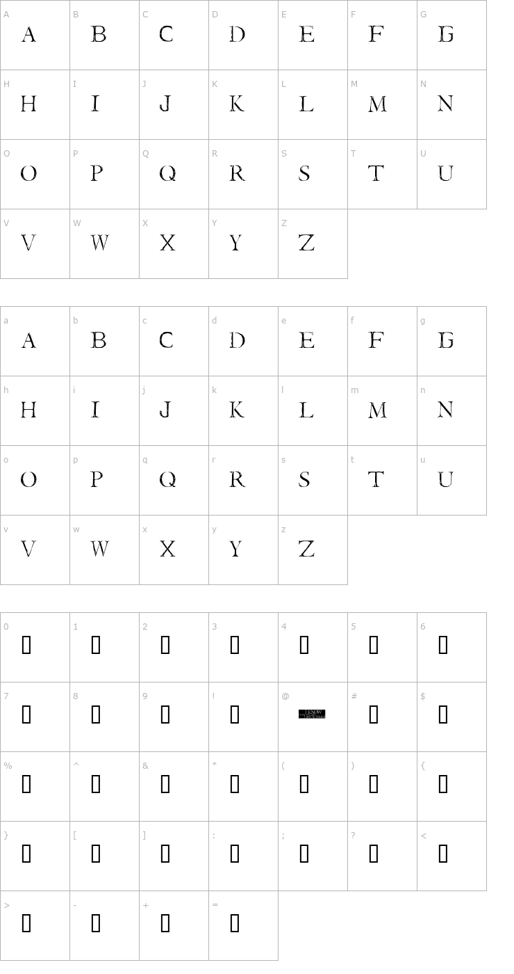 Character Map I still know Font