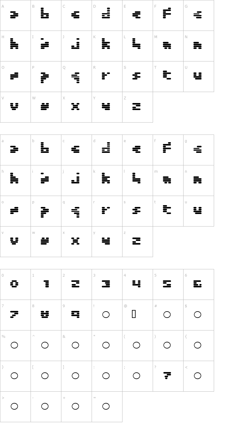 Character Map Invalid Font