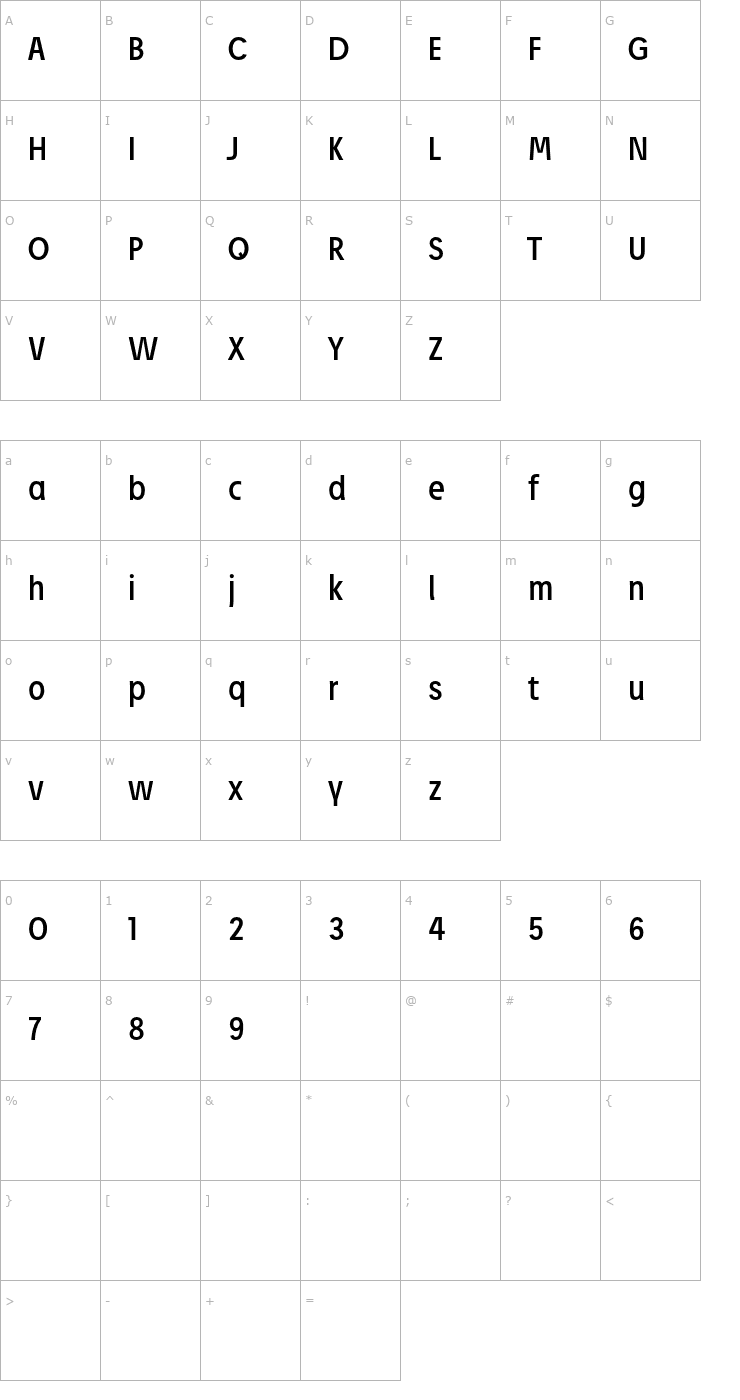Character Map Josef Pro Font