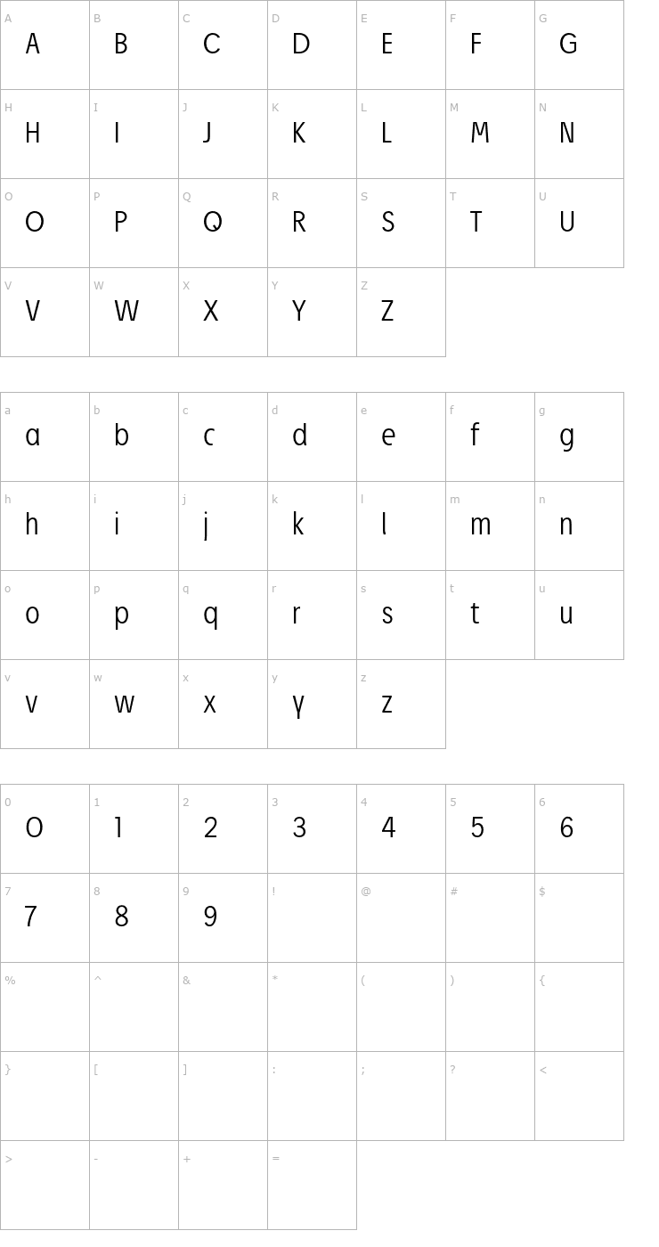 Character Map Josef Pro Light Font