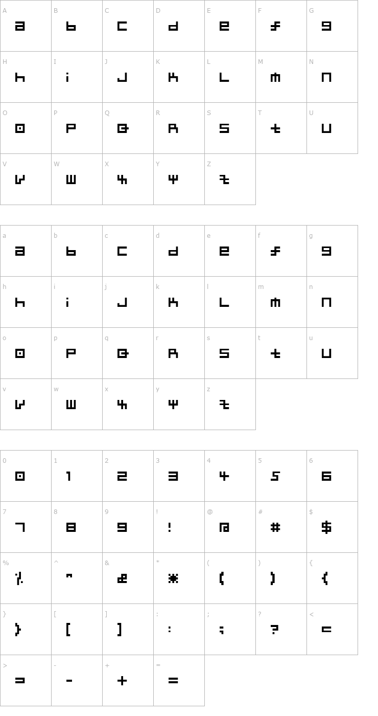 Character Map kairee Font