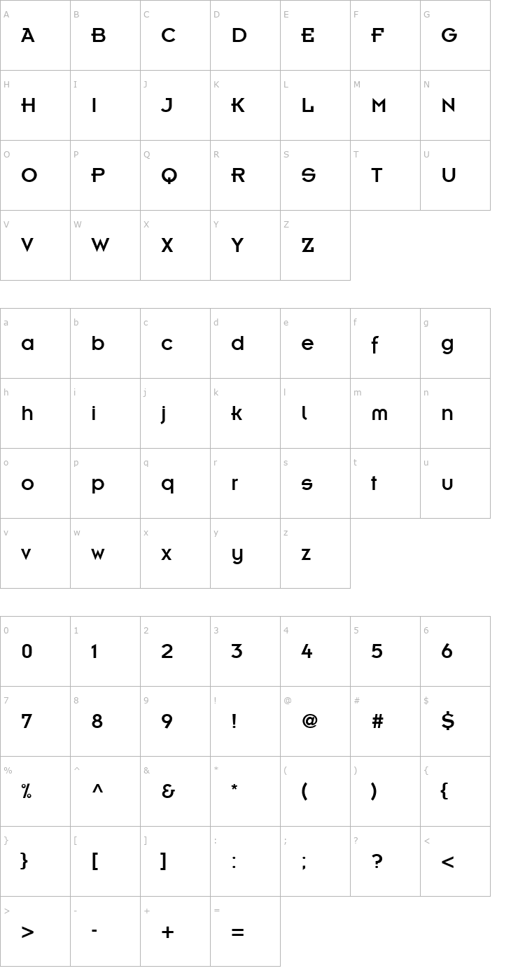 Character Map Kernel Alternate SSi Alternate Font