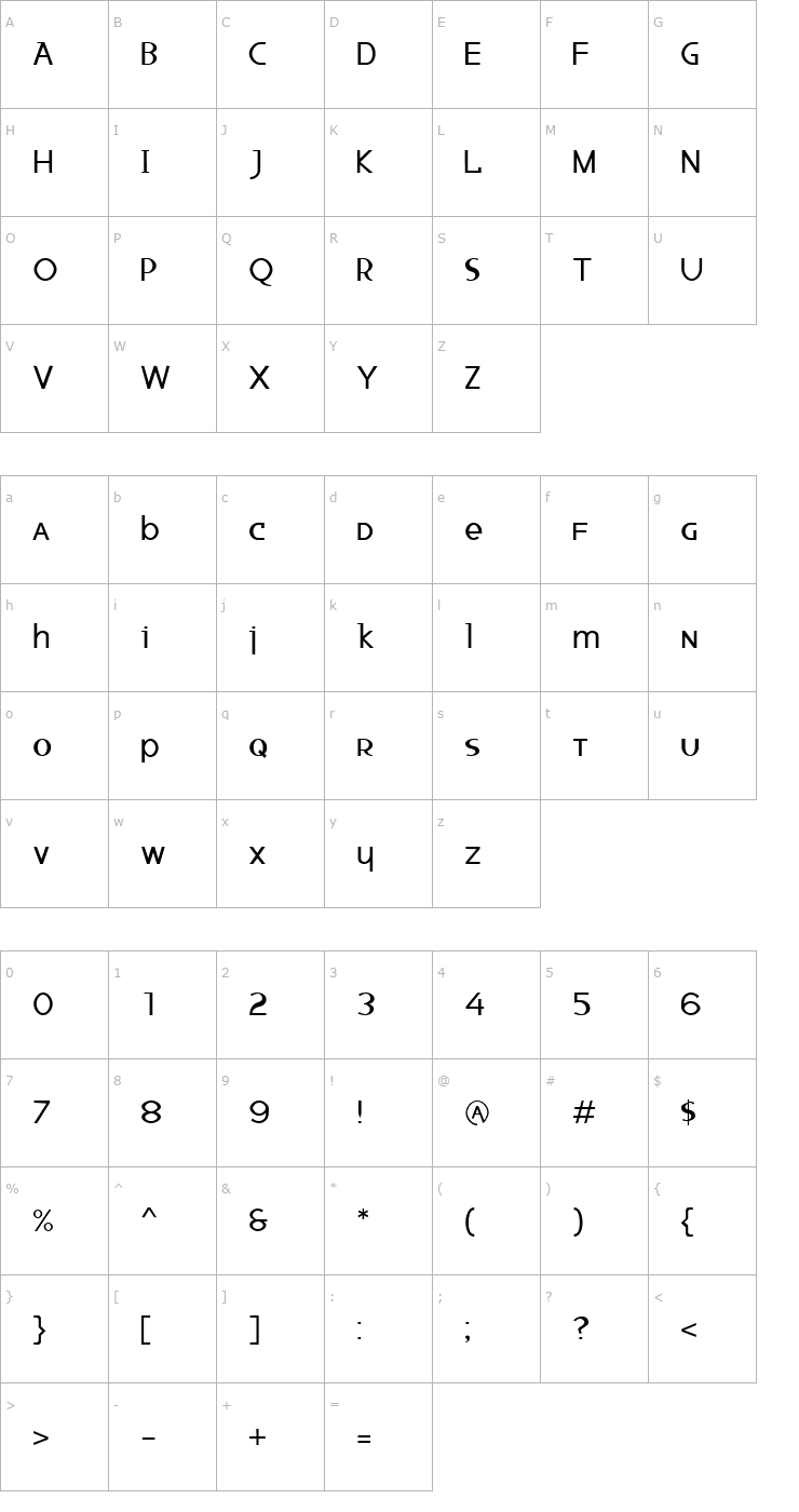 Character Map Ketchup Spaghetti Font