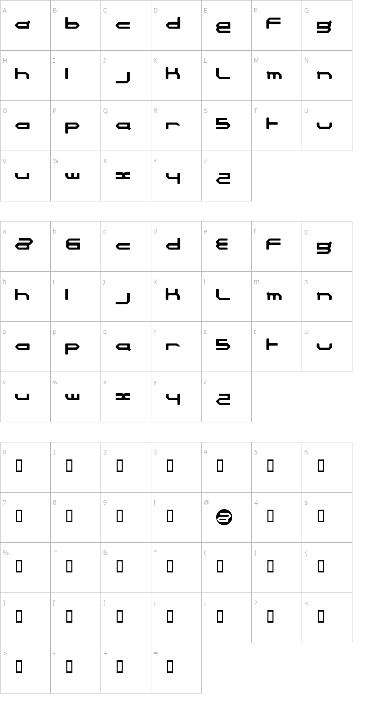 Character Map launchpad Font