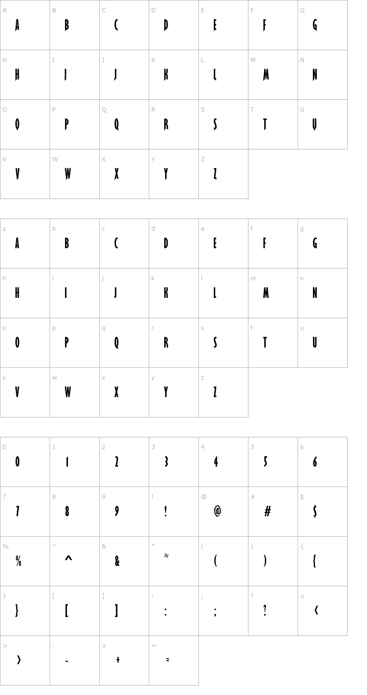 Character Map Load Font