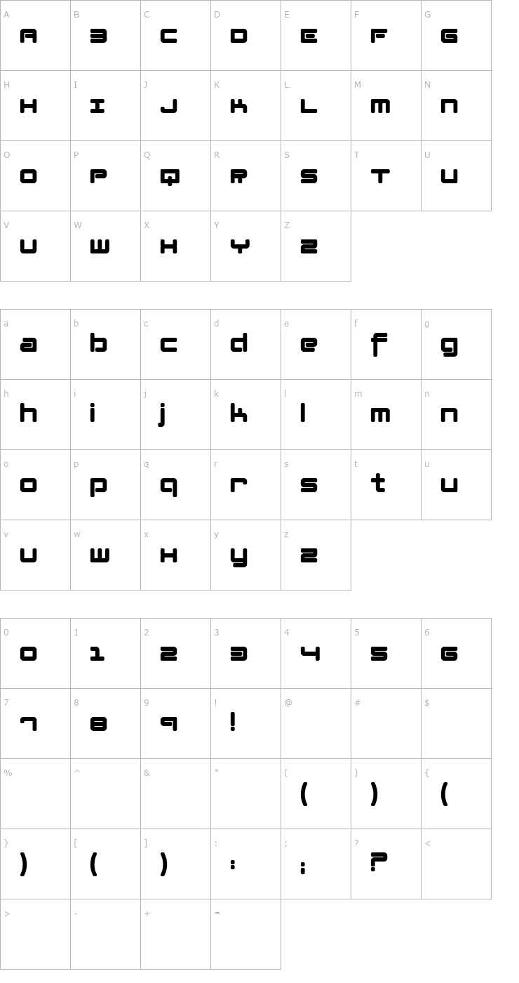 Character Map Lotusflower Font