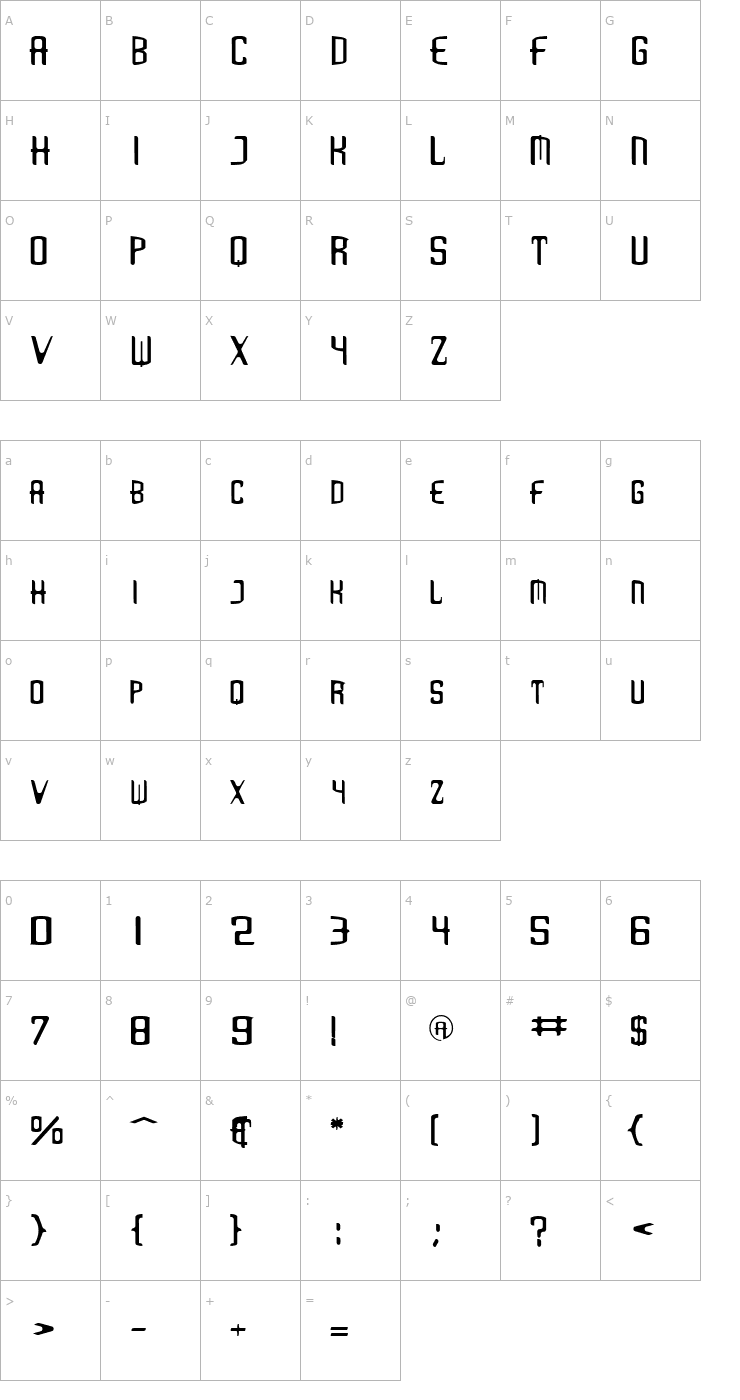 Character Map Love Bytes Font