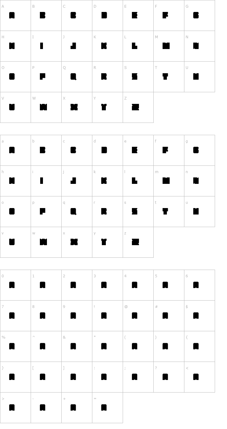 Character Map Lumio Font