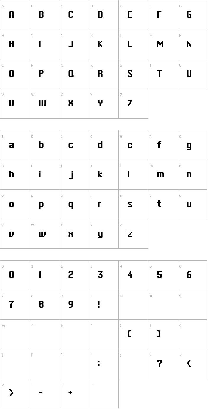 Character Map Mac Type Font