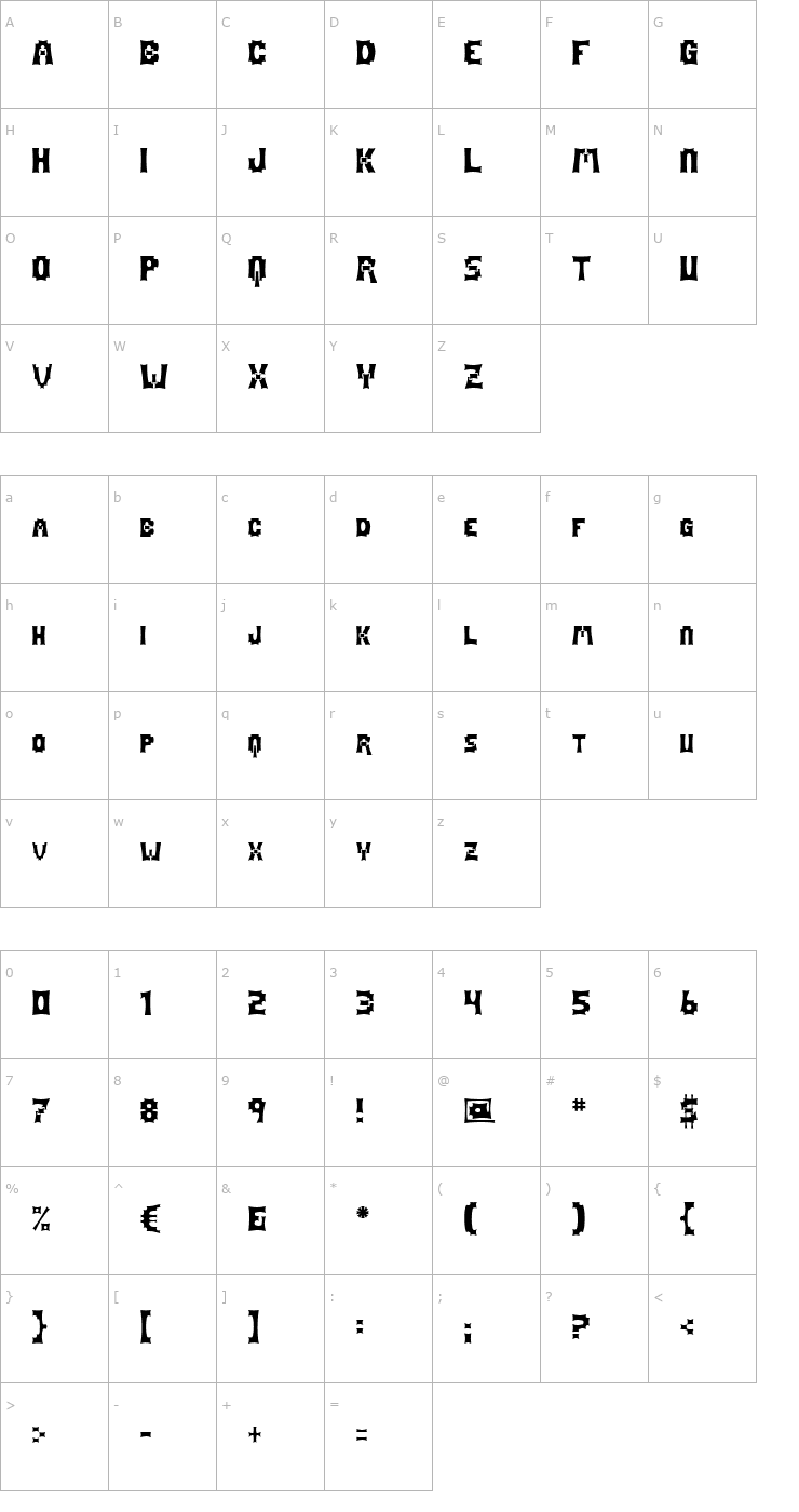 Character Map Mage Font