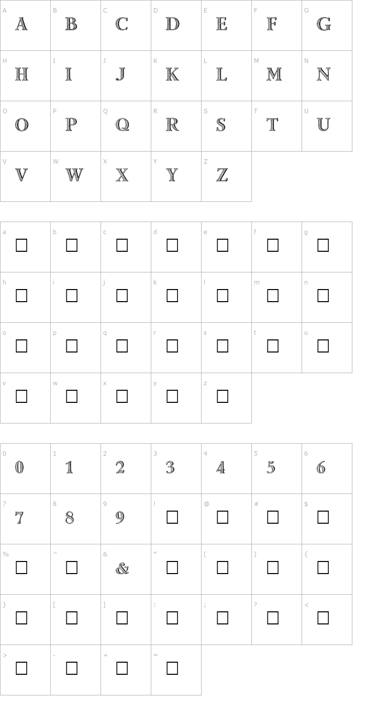 Character Map Minister Symbol Font