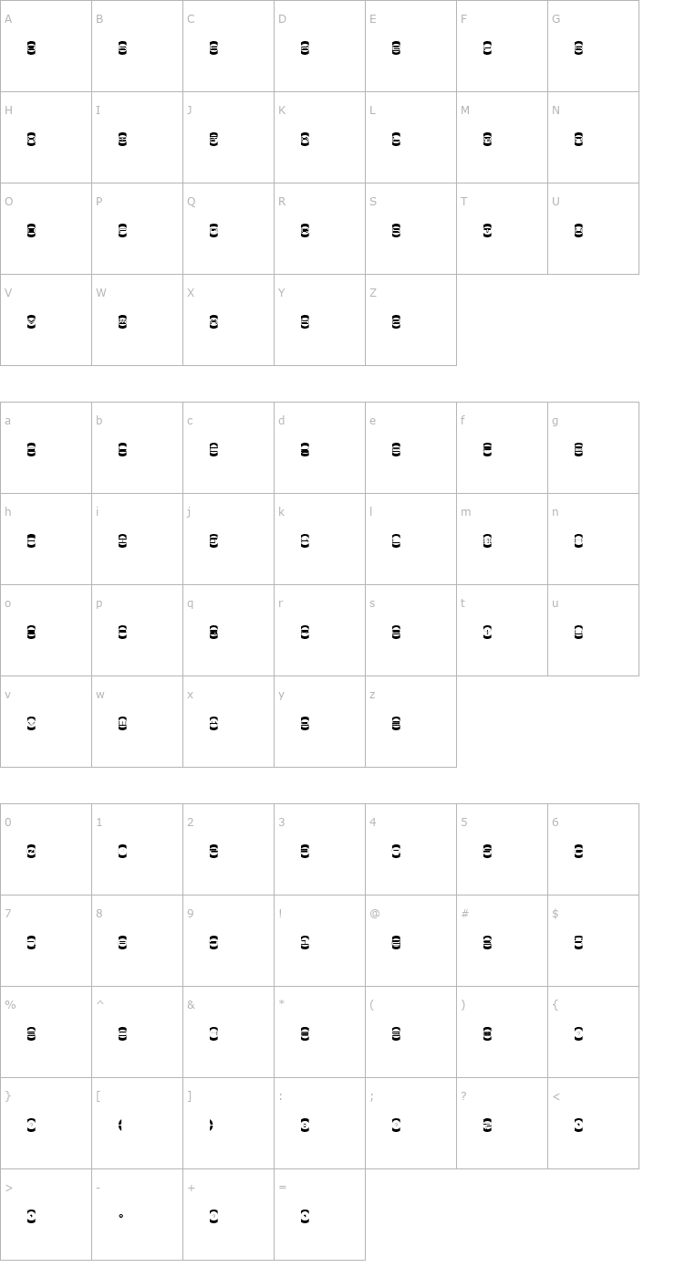 Character Map Mister Dope Font