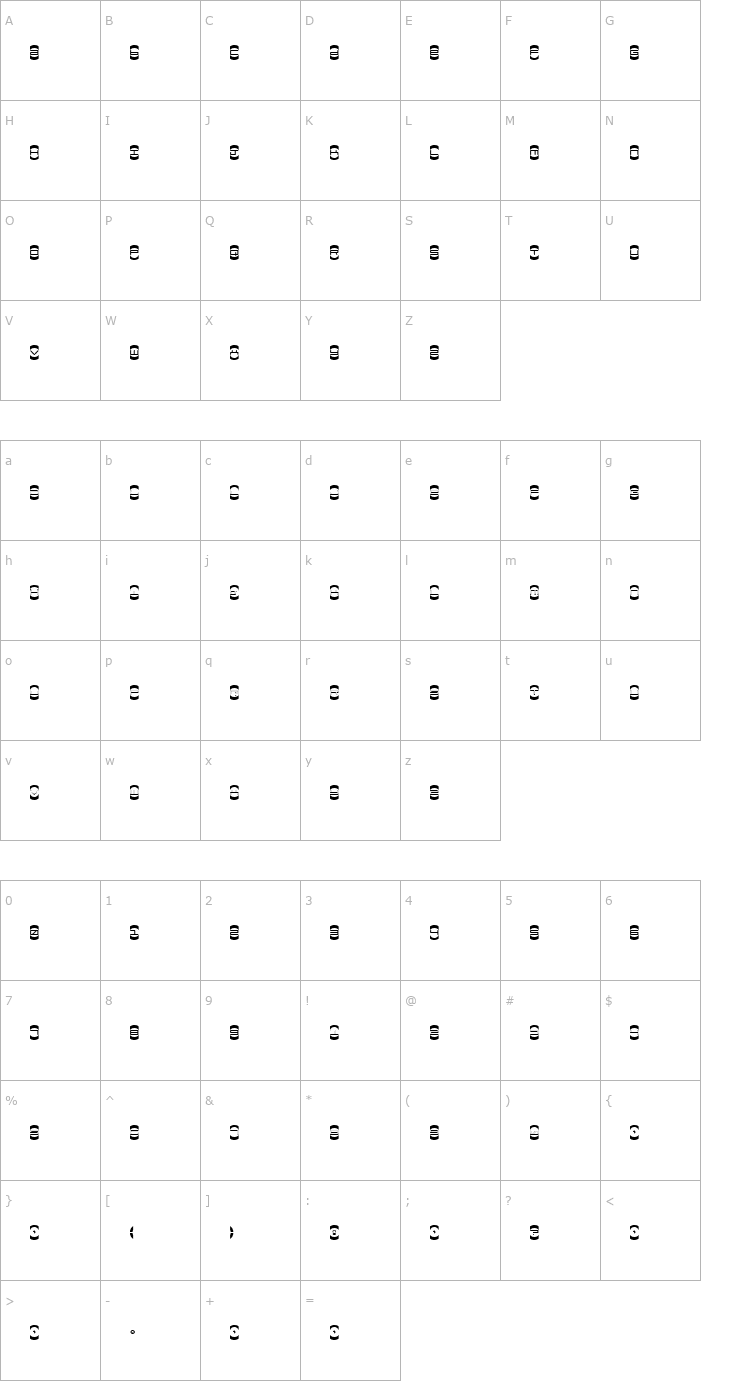 Character Map Mister Easy Font