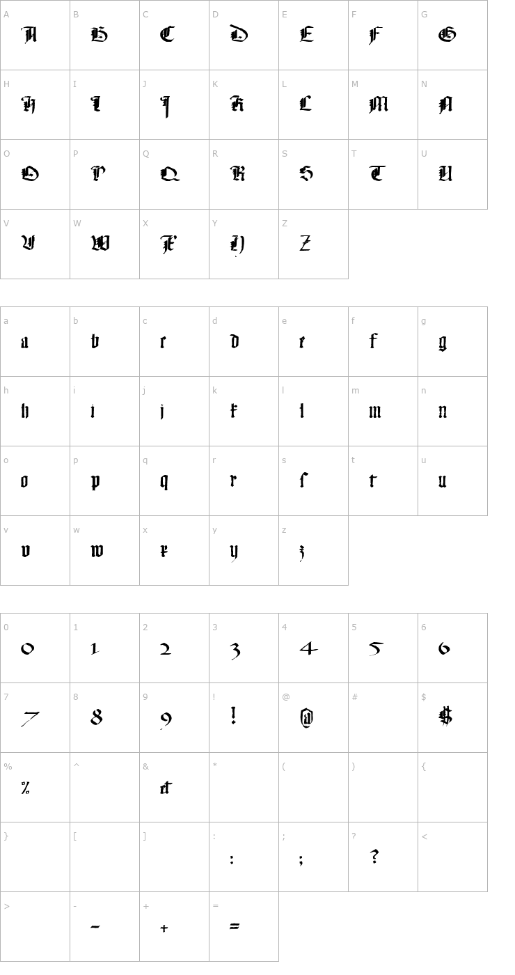 Character Map Monky Business Font