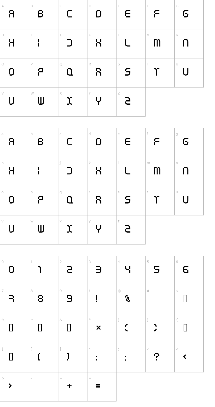 Character Map Music Television Selector Font