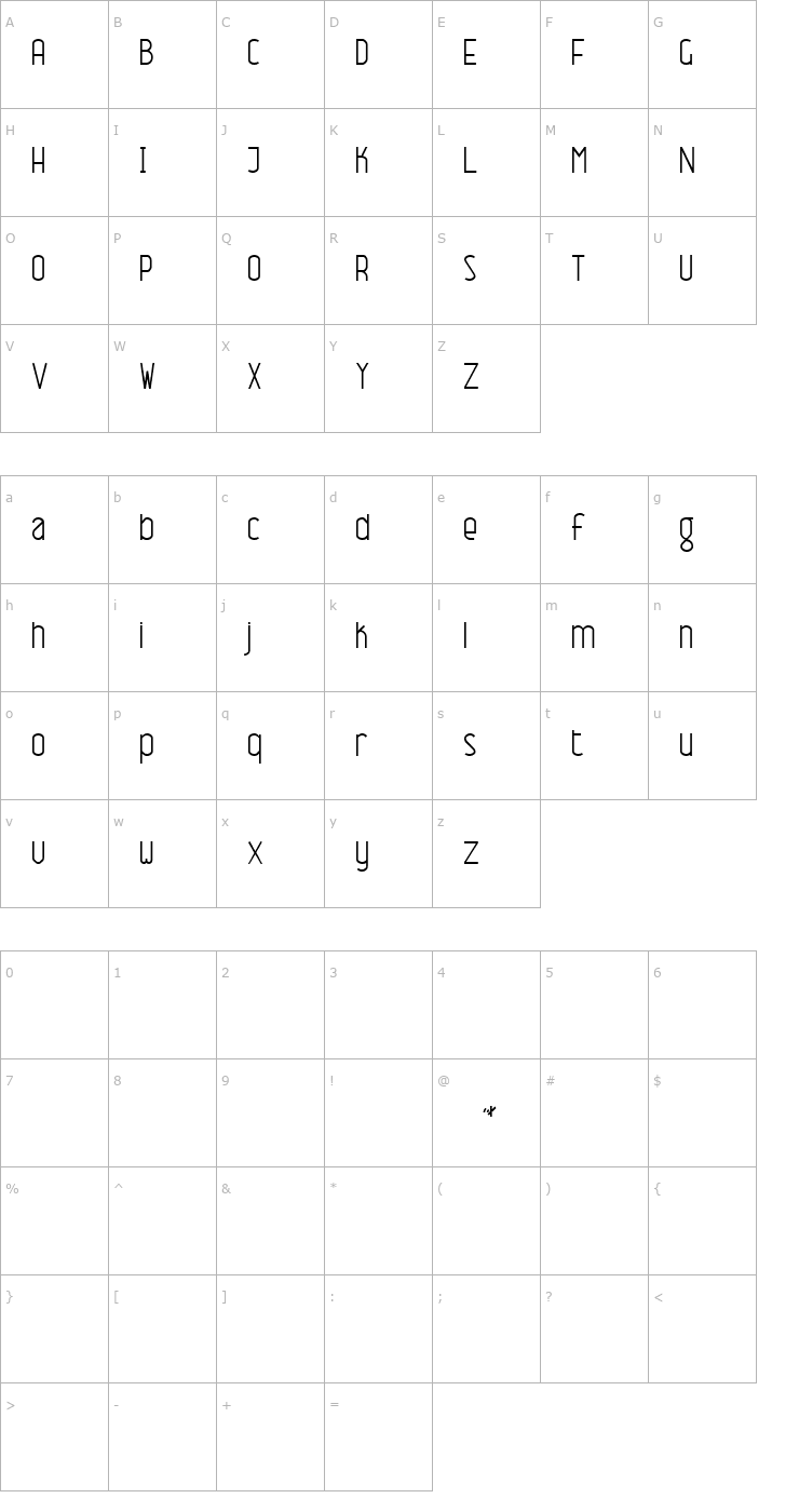Character Map Name This Font Normal Font