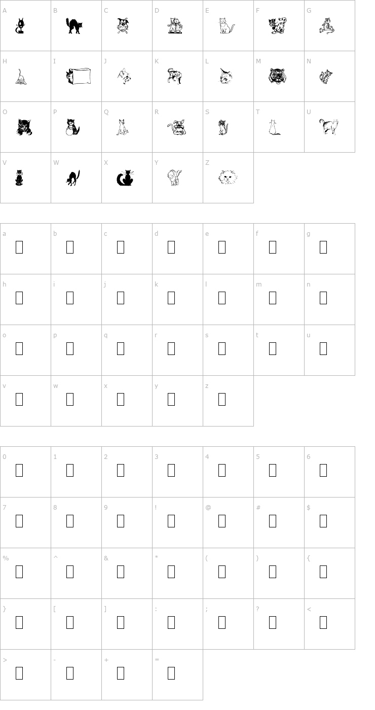 Character Map New Dingcats Font