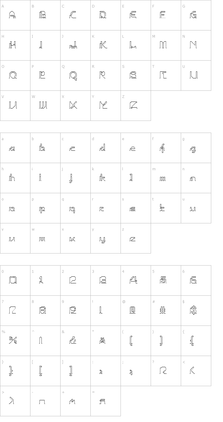 Character Map Ohio Player Font